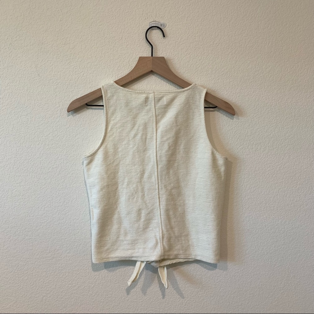 Madewell Button-Front Tie Tank Top - Picture 2 of 3